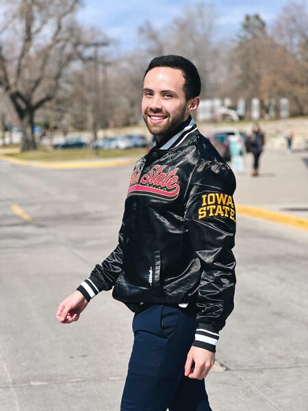 Pro Standard Iowa State Black Satin Jacket